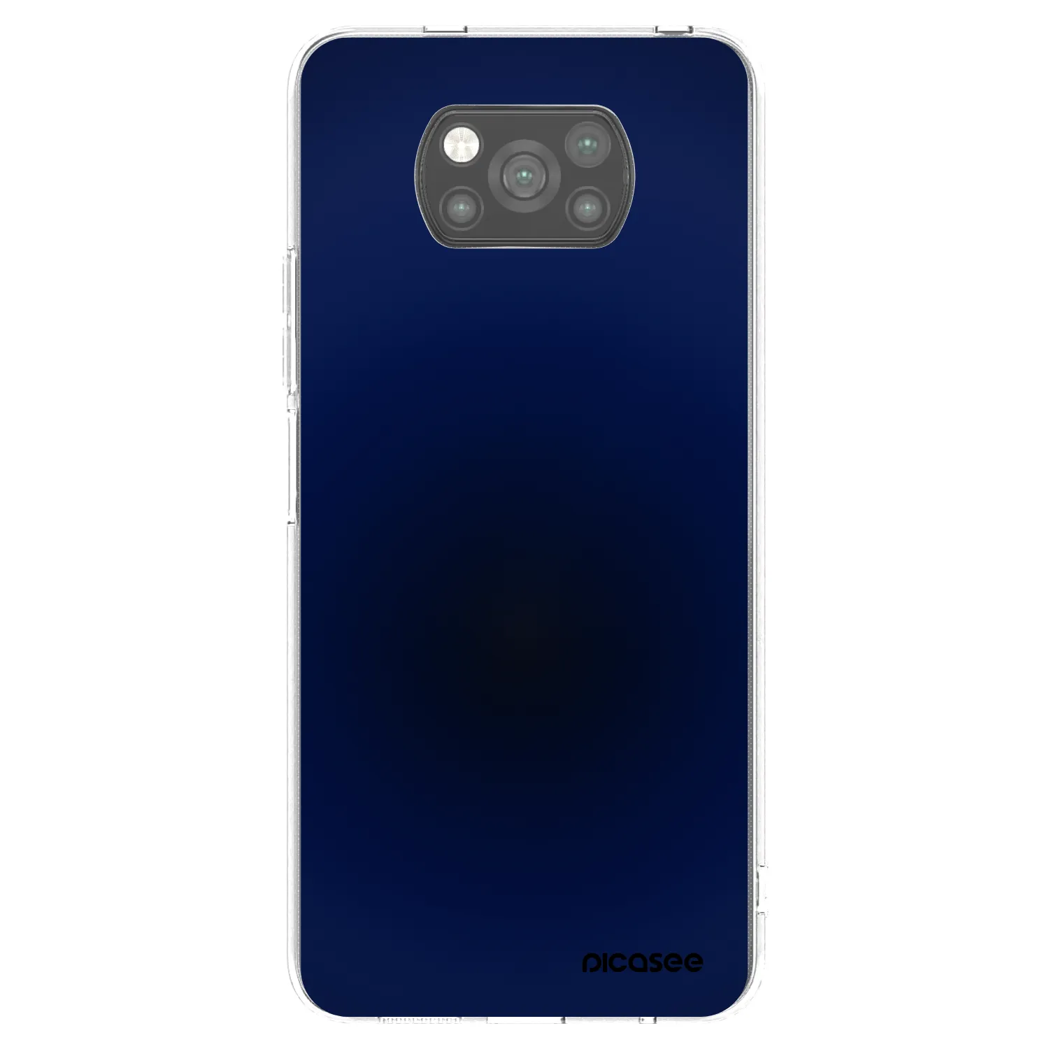 Picasee silikonowe czarne etui na Xiaomi Poco X3 Pro - Deep Ocean