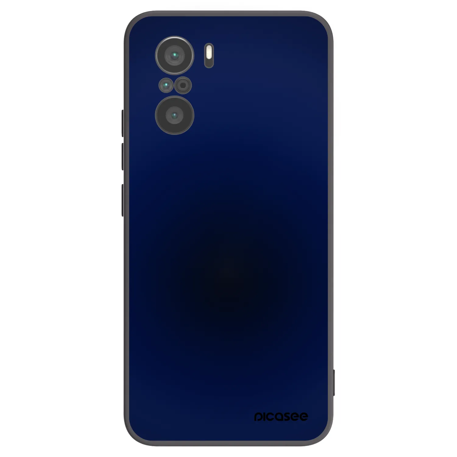 Picasee silikonowe czarne etui na Xiaomi Poco F3 - Deep Ocean