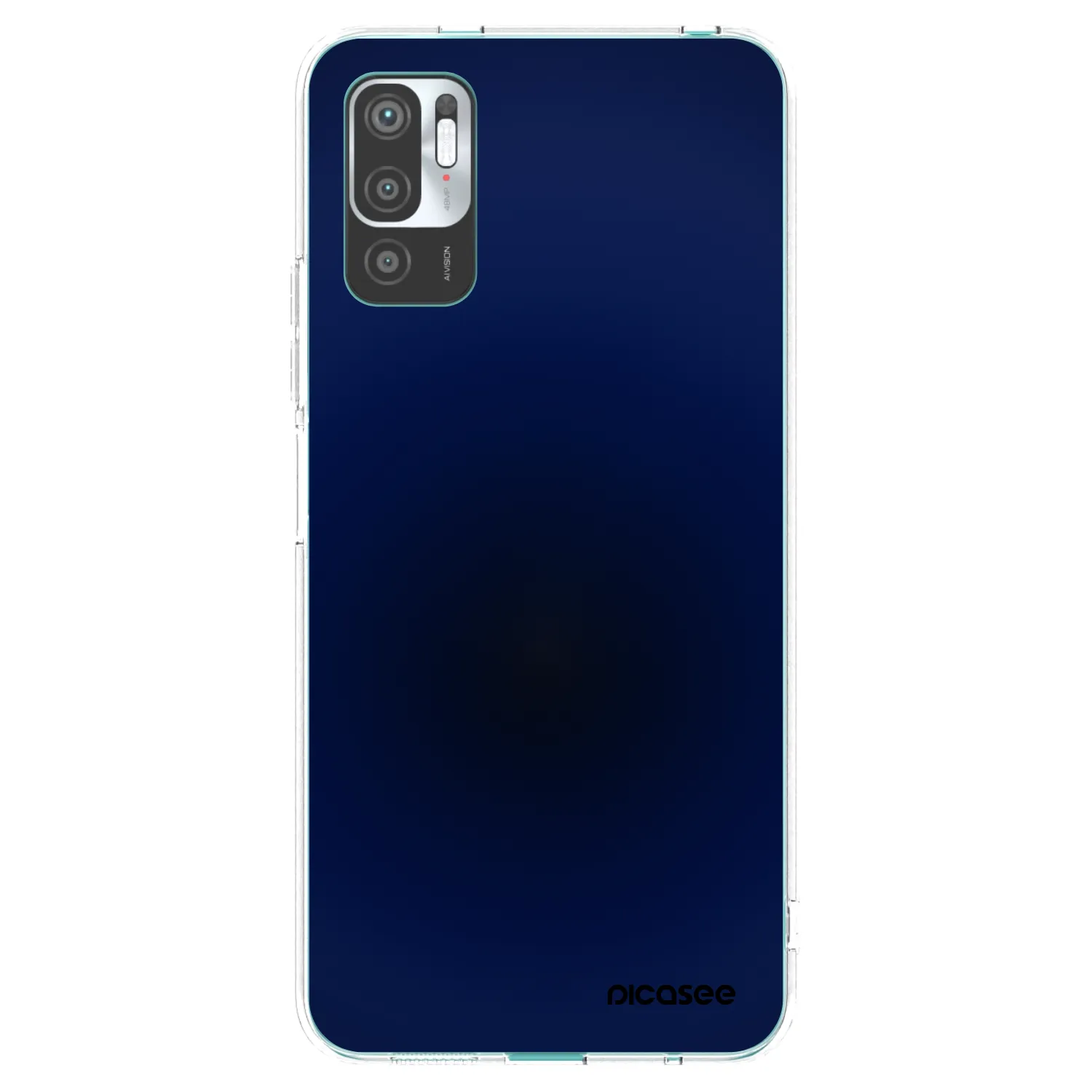 Picasee silikonowe przeźroczyste etui na Xiaomi Redmi Note 10 5G - Deep Ocean