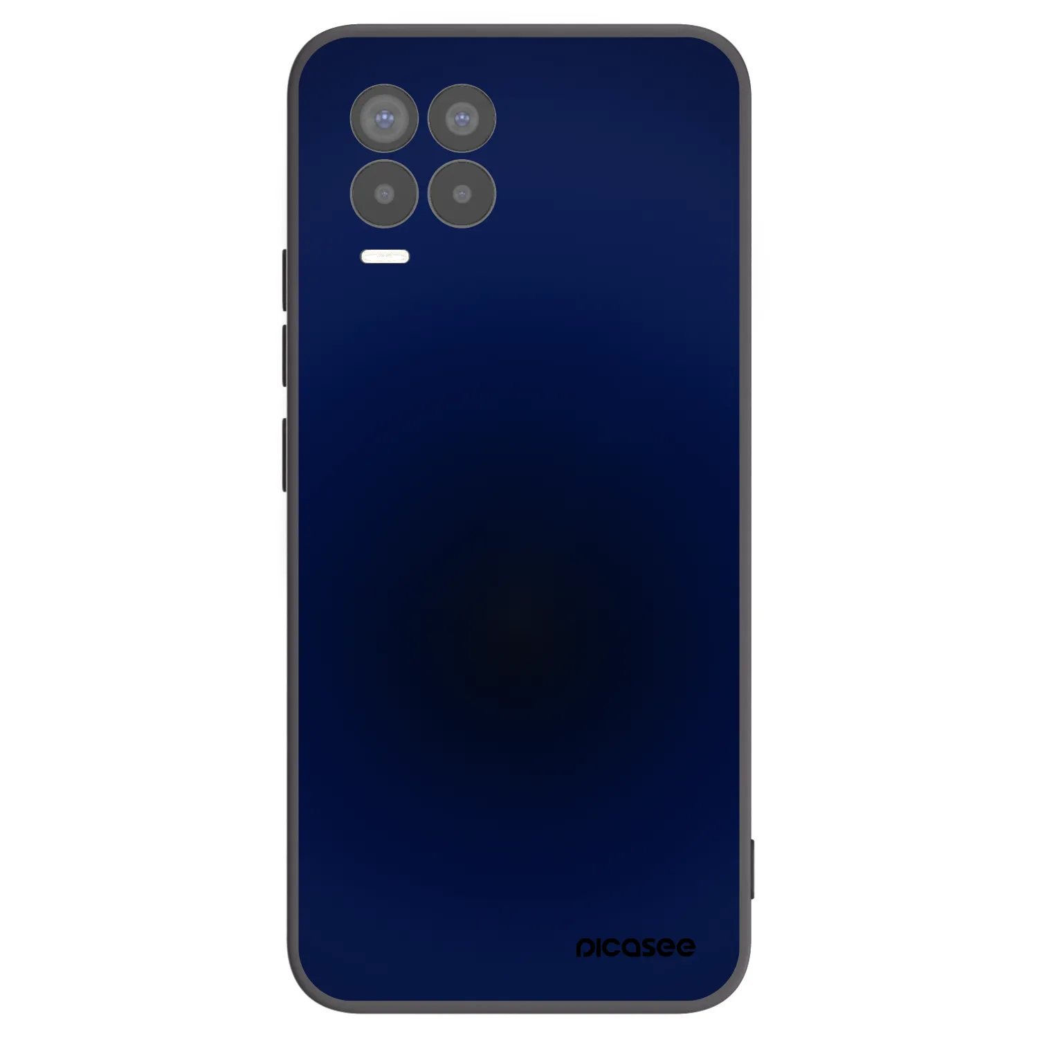 Picasee silikonowe czarne etui na Realme 8 4G - Deep Ocean