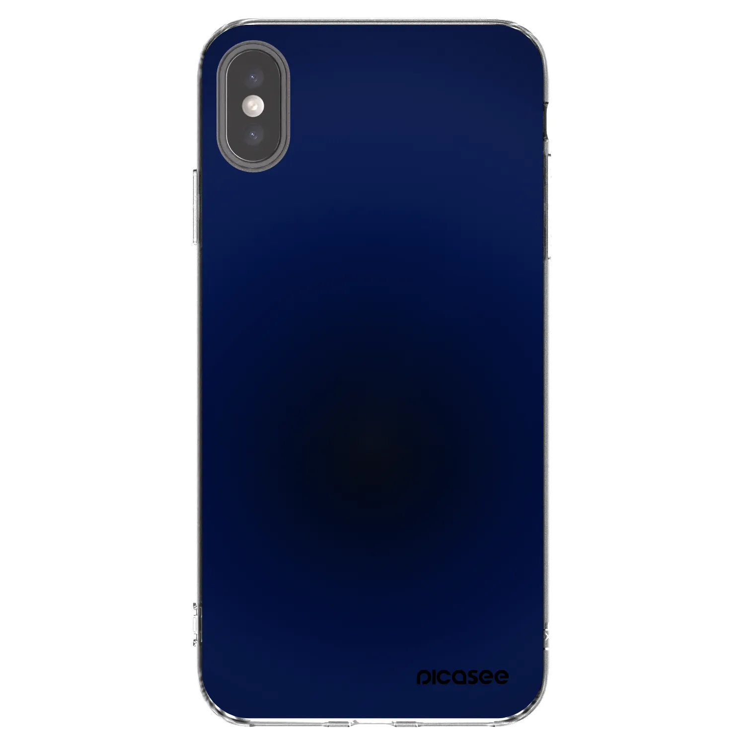 Picasee silikonowe przeźroczyste etui na Apple iPhone XS Max - Deep Ocean