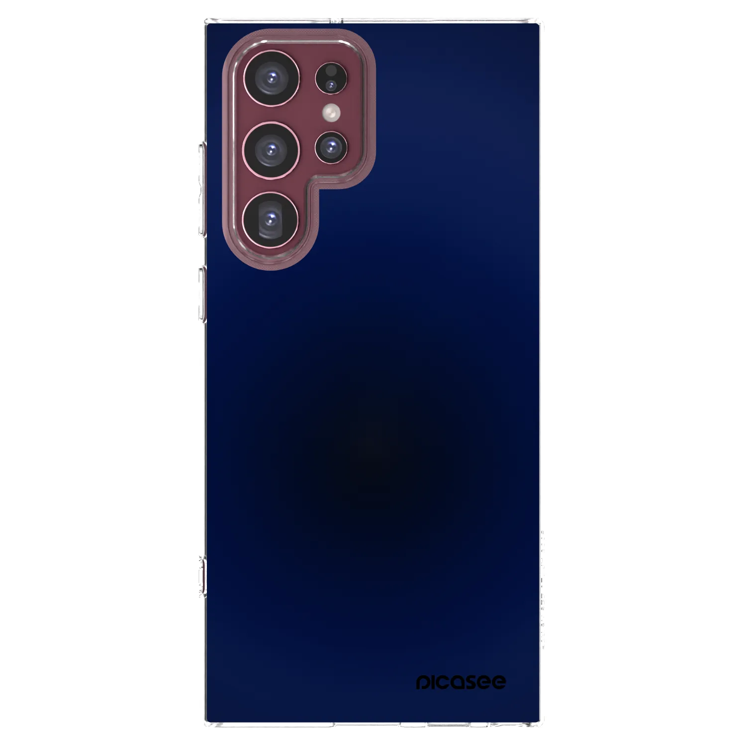 Picasee silikonowe przeźroczyste etui na Samsung Galaxy S22 Ultra 5G - Deep Ocean