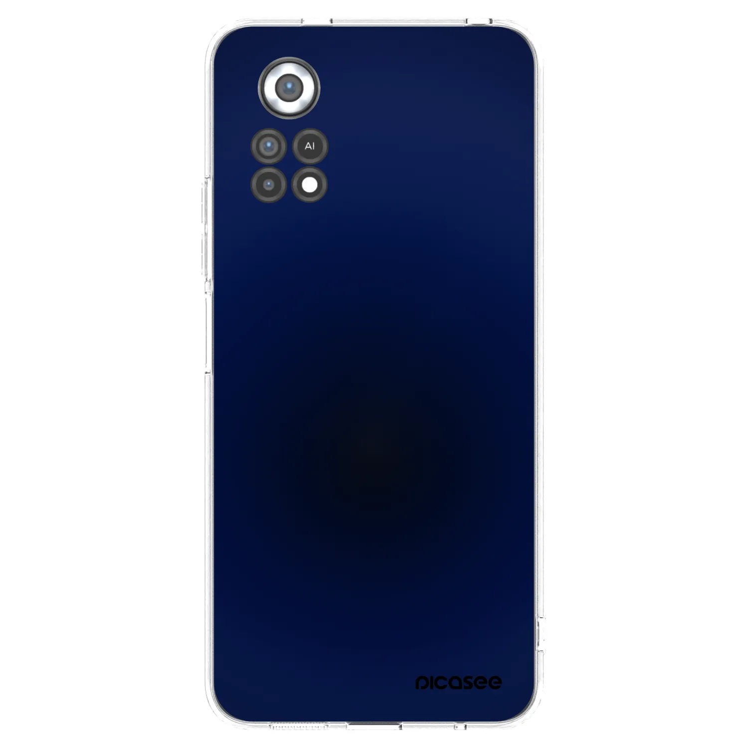 Picasee silikonowe przeźroczyste etui na Xiaomi Poco X4 Pro 5G - Deep Ocean