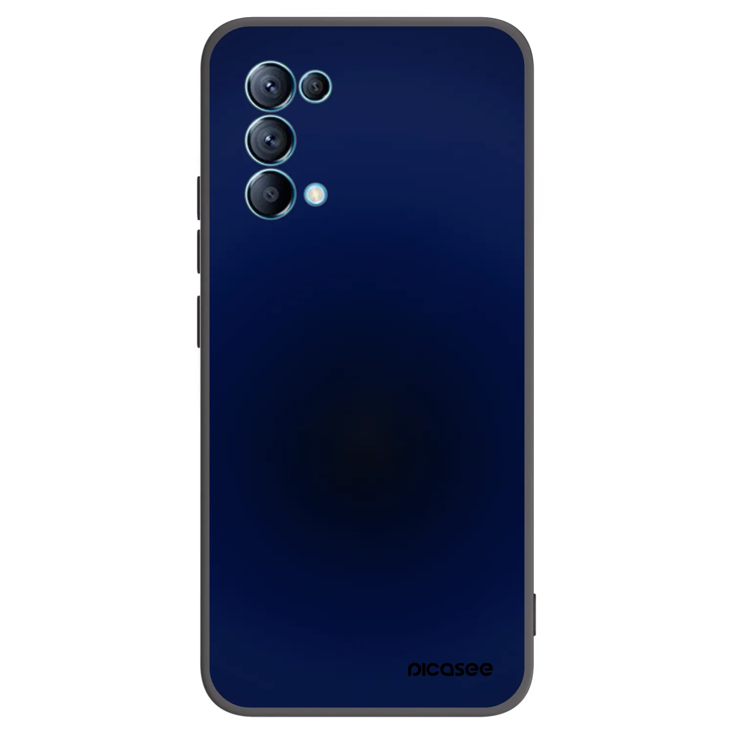 Picasee silikonowe czarne etui na OPPO A16s - Deep Ocean