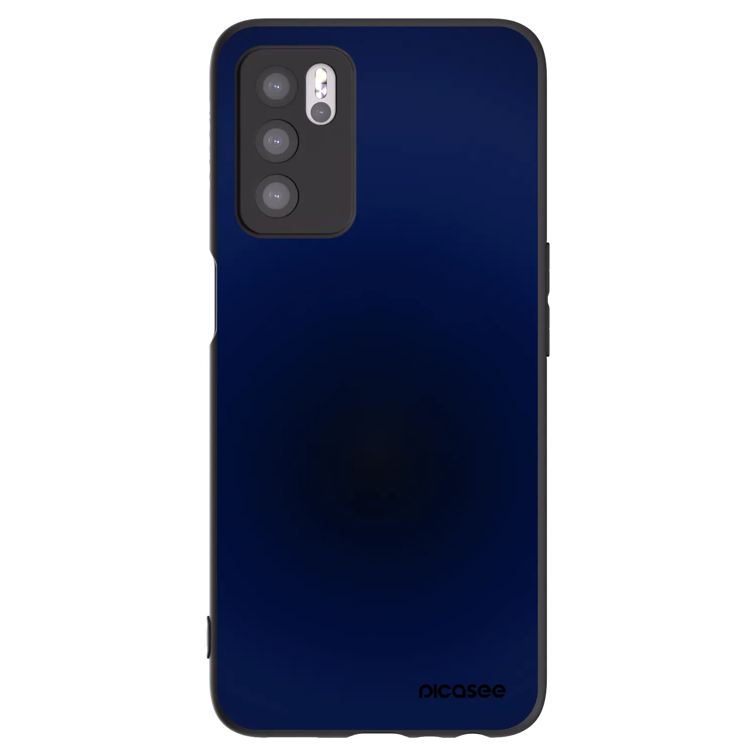 Picasee silikonowe czarne etui na OPPO A16s - Deep Ocean