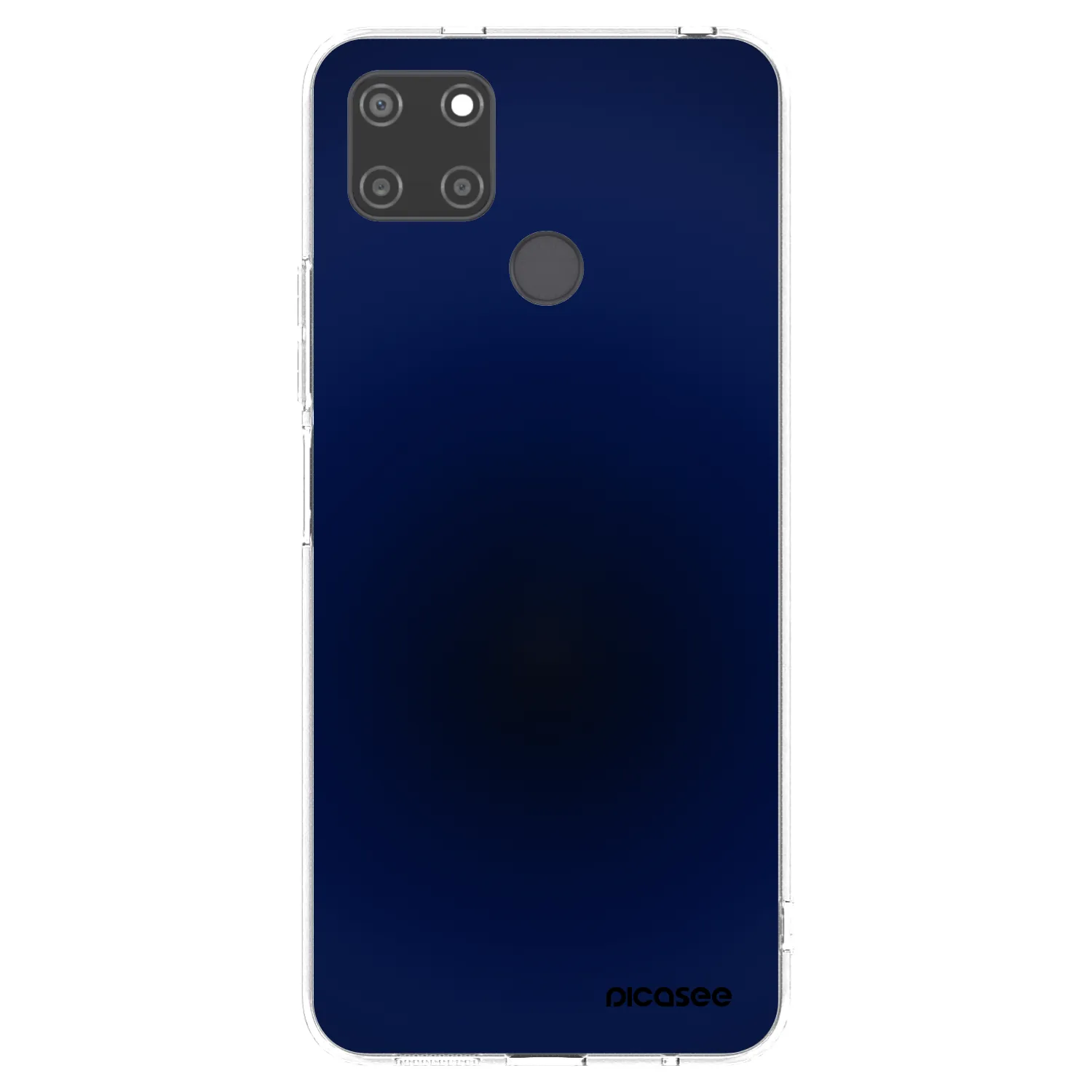 Picasee silikonowe przeźroczyste etui na Realme C21Y - Deep Ocean