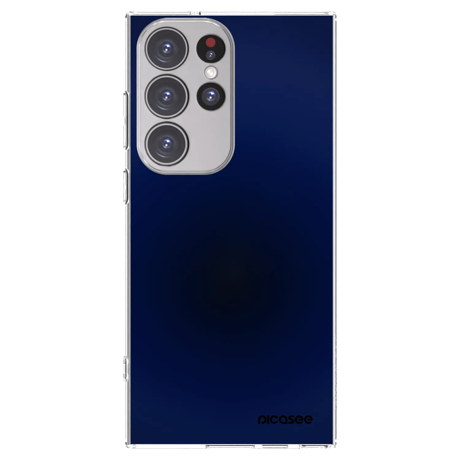Picasee silikonowe przeźroczyste etui na Samsung Galaxy S23 Ultra 5G - Deep Ocean