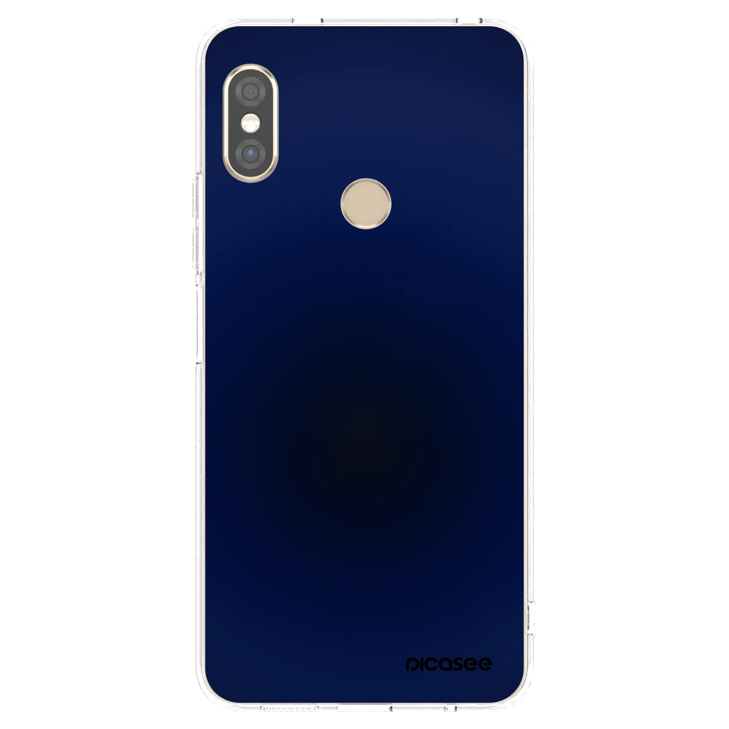 Picasee silikonowe przeźroczyste etui na Xiaomi Redmi Note 5 Global - Deep Ocean