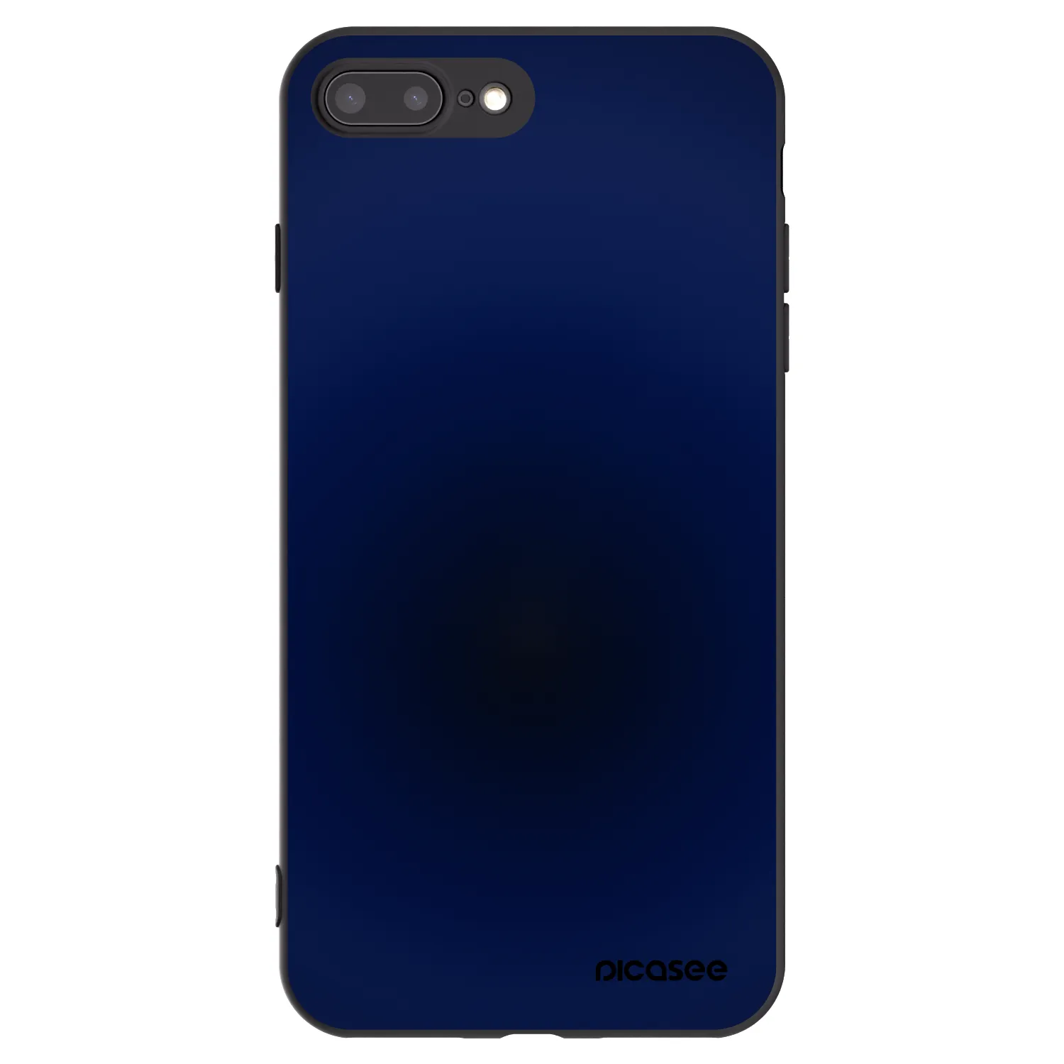 Picasee silikonowe czarne etui na Apple iPhone 8 Plus - Deep Ocean