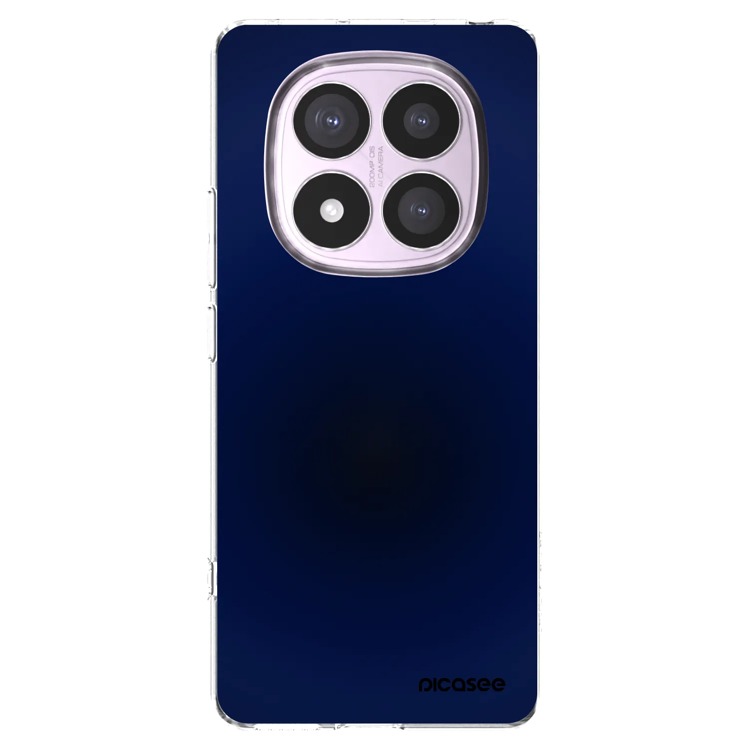 Picasee silikonowe przeźroczyste etui na Xiaomi Redmi Note 14 Pro 5G - Deep Ocean