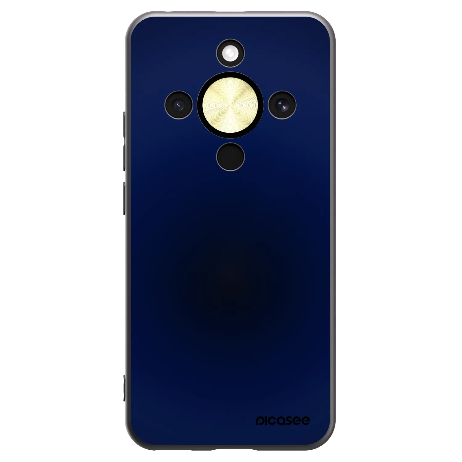 Picasee silikonowe czarne etui na Honor Magic8 Lite 5G - Deep Ocean