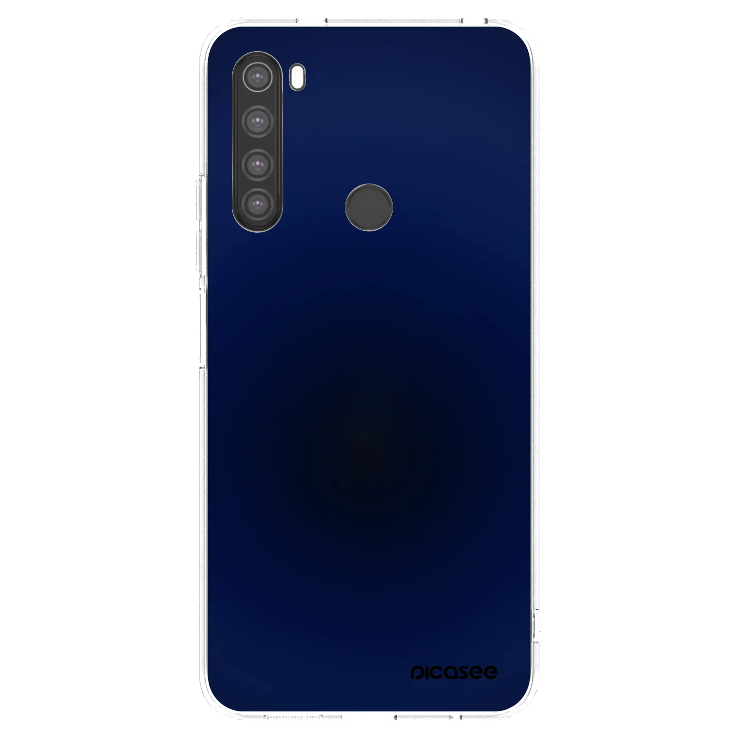 Picasee silikonowe przeźroczyste etui na Xiaomi Redmi Note 8 - Deep Ocean