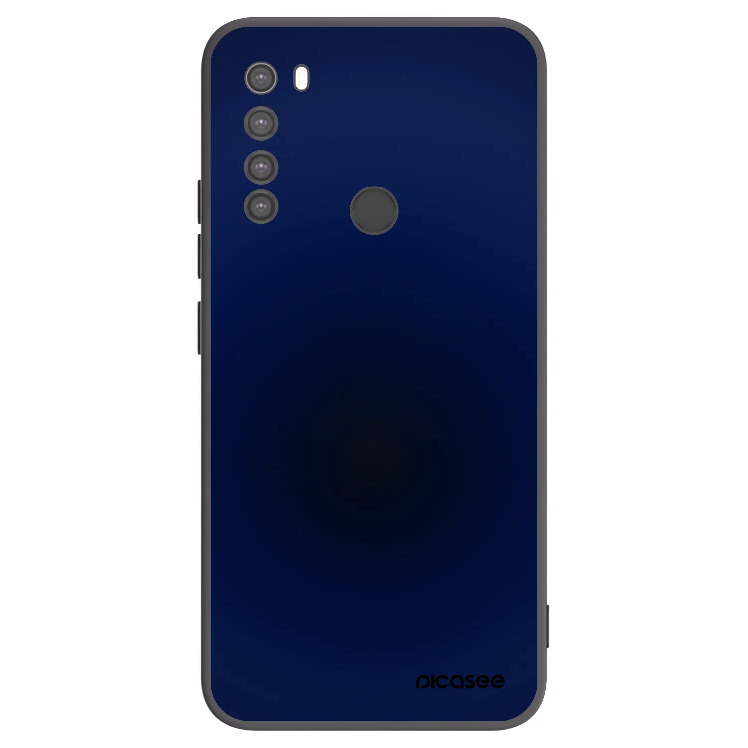Picasee silikonowe czarne etui na Xiaomi Redmi Note 8 - Deep Ocean