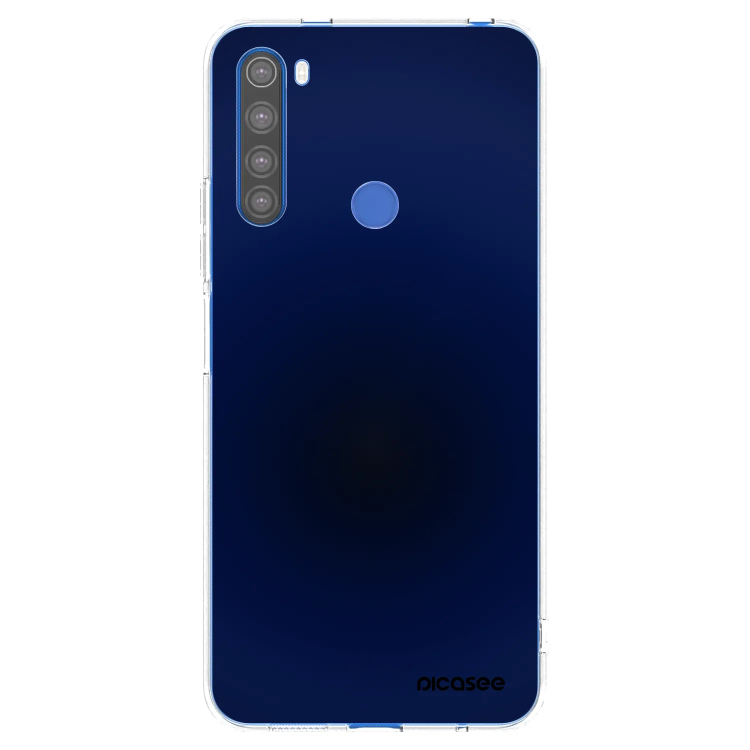 Picasee silikonowe przeźroczyste etui na Xiaomi Redmi Note 8T - Deep Ocean