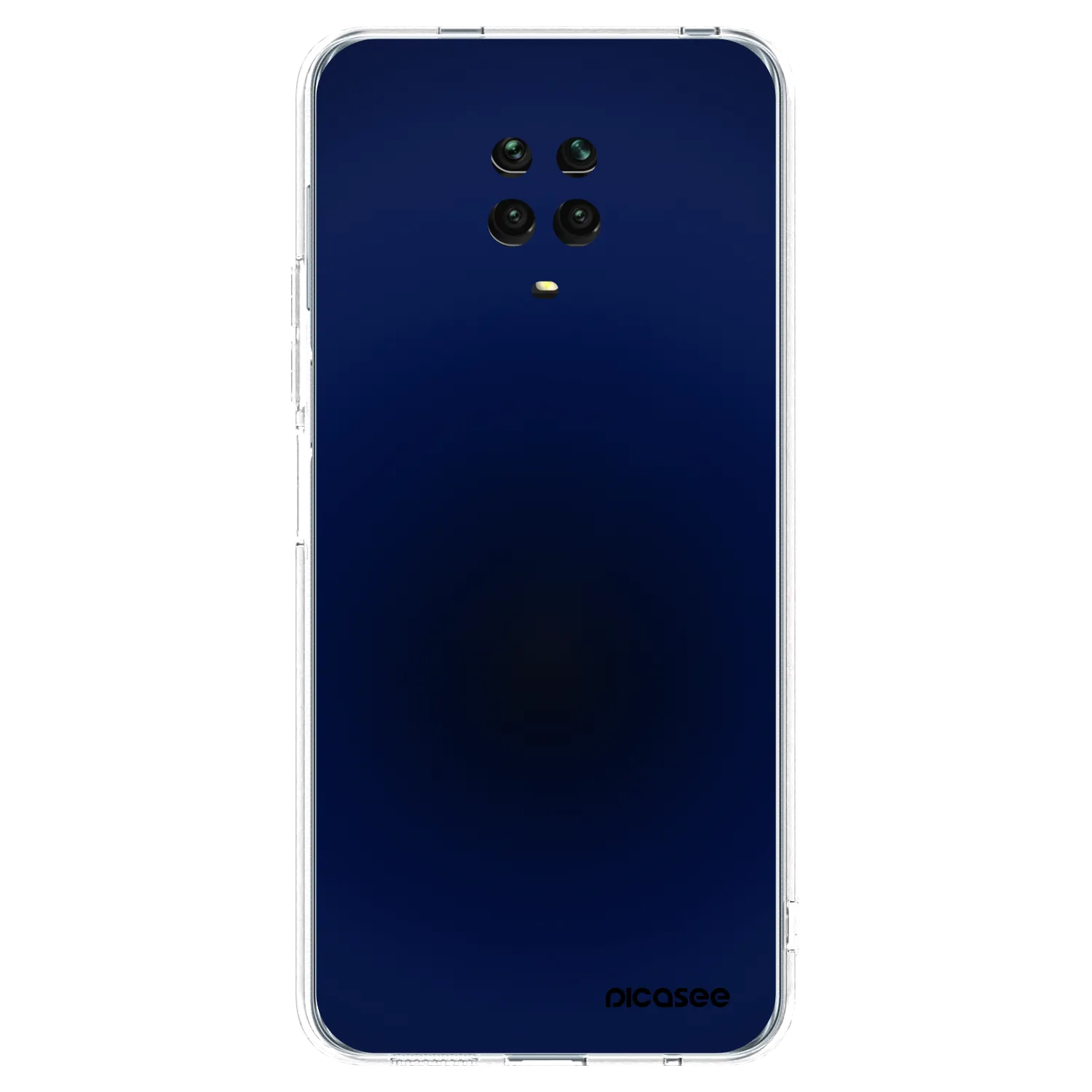 Picasee silikonowe przeźroczyste etui na Xiaomi Redmi Note 9 Pro - Deep Ocean