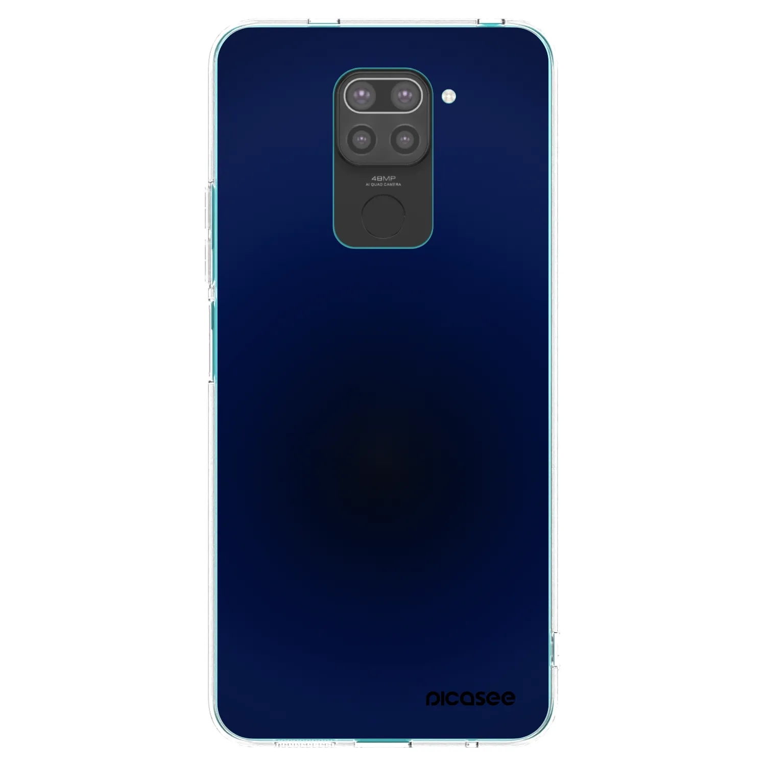 Picasee silikonowe czarne etui na Xiaomi Redmi Note 9 - Deep Ocean