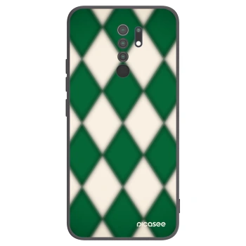 Picasee silikonowe czarne etui na Xiaomi Redmi 9 - Emerald Diamond