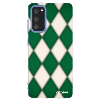 Picasee silikonowe przeźroczyste etui na Samsung Galaxy S20 FE - Emerald Diamond