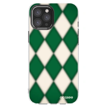 Picasee silikonowe przeźroczyste etui na Apple iPhone 12 Pro Max - Emerald Diamond