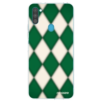 Picasee silikonowe przeźroczyste etui na Samsung Galaxy M11 - Emerald Diamond