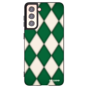 Picasee silikonowe czarne etui na Samsung Galaxy S21 5G G991B - Emerald Diamond