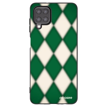 Picasee silikonowe czarne etui na Samsung Galaxy A12 A125F - Emerald Diamond