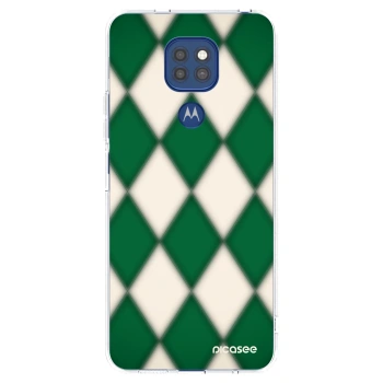 Picasee silikonowe przeźroczyste etui na Motorola Moto G9 Play - Emerald Diamond