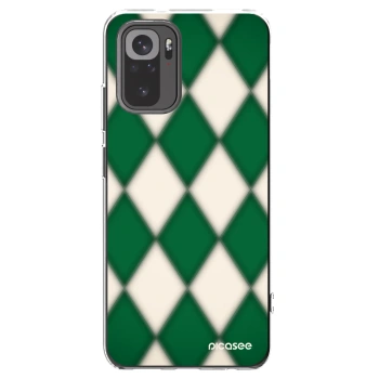 Picasee silikonowe przeźroczyste etui na Xiaomi Redmi Note 10 - Emerald Diamond