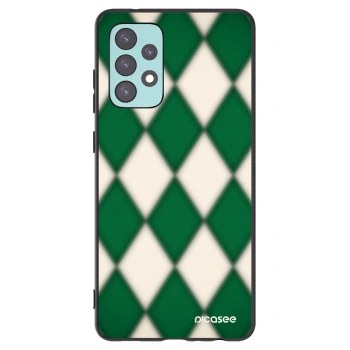 Picasee silikonowe czarne etui na Samsung Galaxy A72 A725F - Emerald Diamond