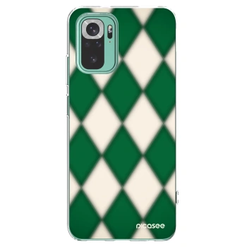 Picasee silikonowe przeźroczyste etui na Xiaomi Redmi Note 10 Pro - Emerald Diamond