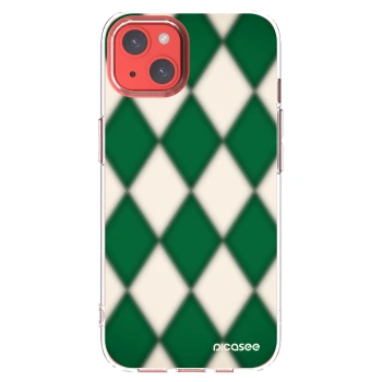 Picasee silikonowe przeźroczyste etui na Apple iPhone 13 - Emerald Diamond