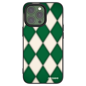 Picasee silikonowe czarne etui na Apple iPhone 13 Pro - Emerald Diamond