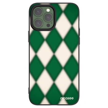 Picasee silikonowe czarne etui na Apple iPhone 13 Pro Max - Emerald Diamond