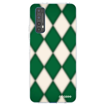 Picasee silikonowe przeźroczyste etui na Realme 7 - Emerald Diamond