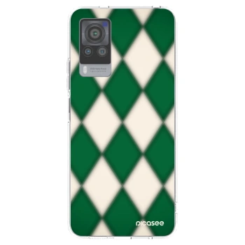 Picasee silikonowe przeźroczyste etui na Vivo X60 Pro 5G - Emerald Diamond