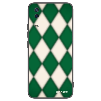 Picasee silikonowe czarne etui na Vivo Y11s - Emerald Diamond