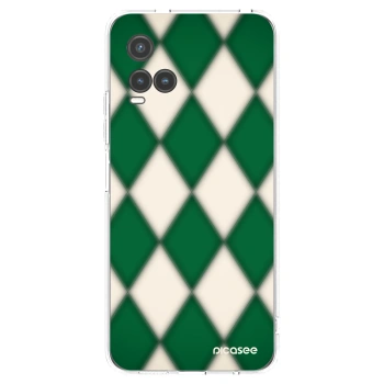 Picasee silikonowe przeźroczyste etui na Vivo Y33s - Emerald Diamond