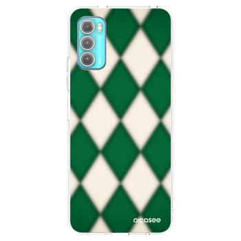 Picasee silikonowe przeźroczyste etui na Motorola Moto G60 - Emerald Diamond