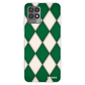 Picasee silikonowe przeźroczyste etui na Realme 8i - Emerald Diamond
