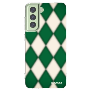 Picasee silikonowe przeźroczyste etui na Samsung Galaxy S21 FE 5G - Emerald Diamond