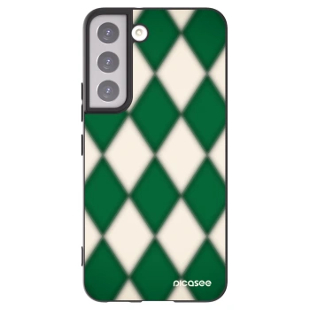 Picasee silikonowe czarne etui na Samsung Galaxy S22 5G - Emerald Diamond