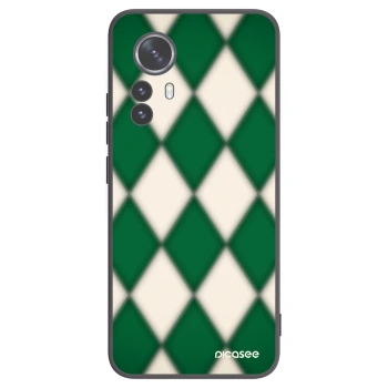 Picasee silikonowe czarne etui na Xiaomi 12 Pro - Emerald Diamond