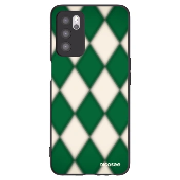 Picasee silikonowe czarne etui na OPPO A16s - Emerald Diamond