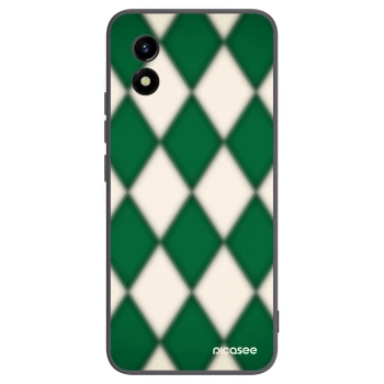 Picasee silikonowe czarne etui na Vivo Y01 - Emerald Diamond