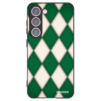 Picasee silikonowe czarne etui na Samsung Galaxy S23 5G - Emerald Diamond