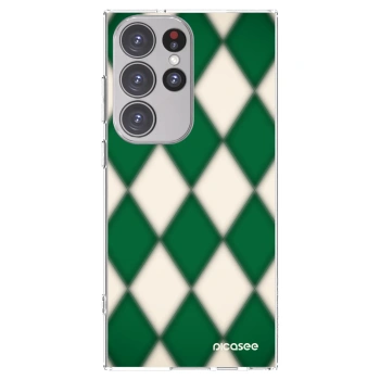 Picasee silikonowe przeźroczyste etui na Samsung Galaxy S23 Ultra 5G - Emerald Diamond