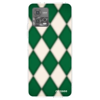 Picasee silikonowe przeźroczyste etui na Motorola Moto G72 - Emerald Diamond