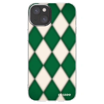 Picasee silikonowe przeźroczyste etui na Apple iPhone 15 Plus - Emerald Diamond
