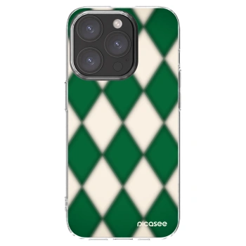Picasee silikonowe przeźroczyste etui na Apple iPhone 15 Pro - Emerald Diamond