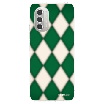 Picasee silikonowe przeźroczyste etui na Motorola Moto G51 - Emerald Diamond